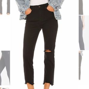 Levi’s 724 cropped Jean in pixel (black)